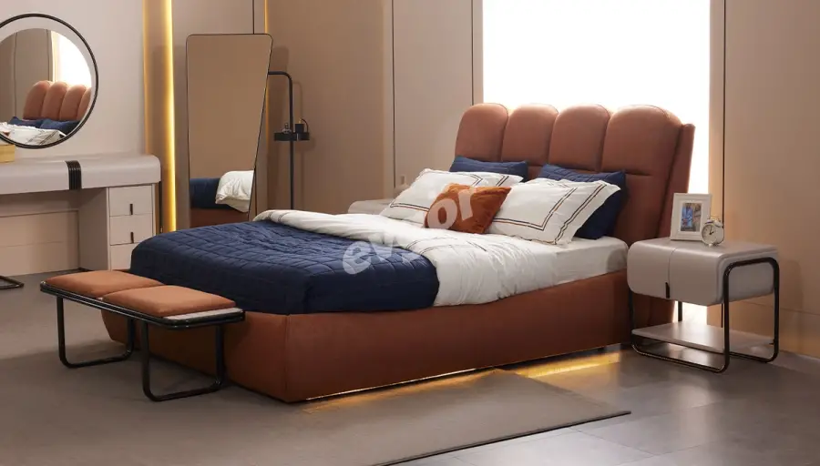 Lovera Modern Bed Frame with Storage (160x200) - 1