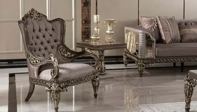 Lovren Art Deco Sofa Set - 6