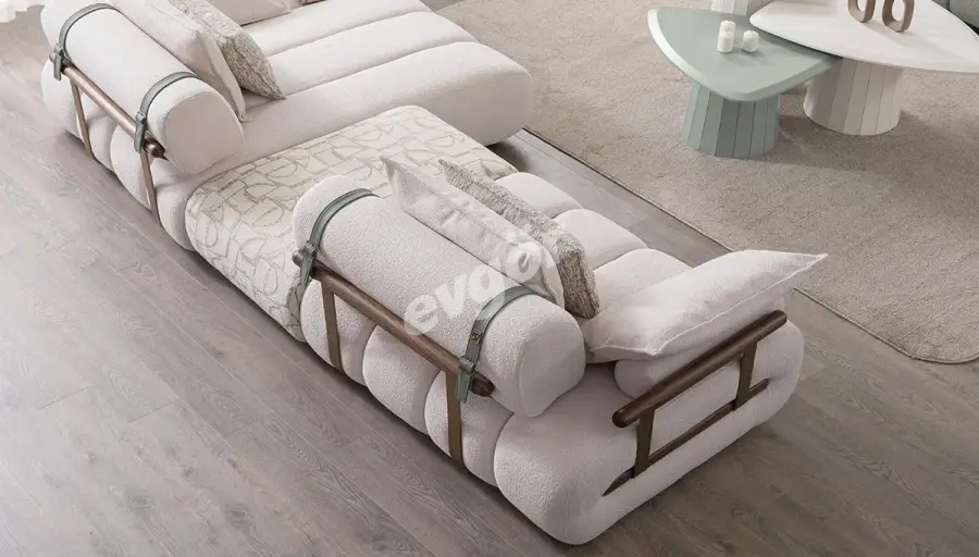 Luna Modern Corner Sofa Set - 4