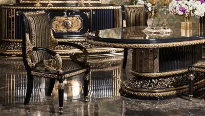 Mahaçkale Siyah Klasik Sandalye - 1