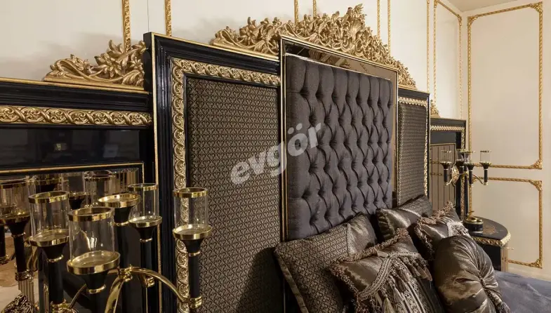 Mahaçkale Siyah Klasik Yatak Odası - 3