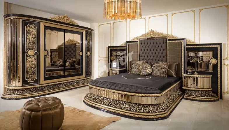 Mahaçkale Siyah Klasik Yatak Odası - 1
