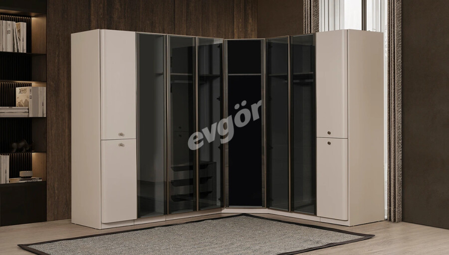 Manolya Modern Köşe Dolap