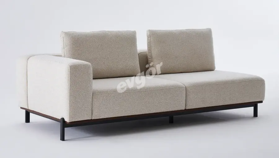 Mavel Modern L Sectional Sofa Set - 3