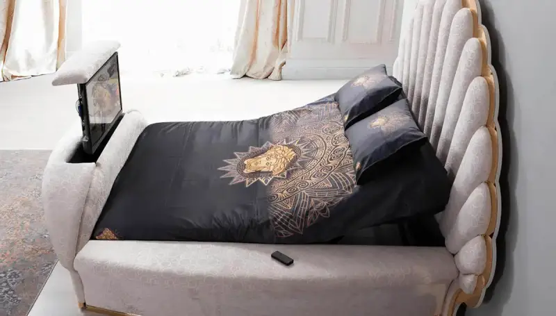 Melusa Cream Smart Bed - 3