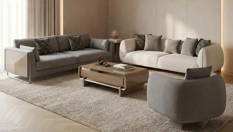Meyan Modern Sofa Set - 1