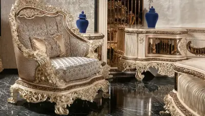 Mihrisah Classic Sofa Set - 3