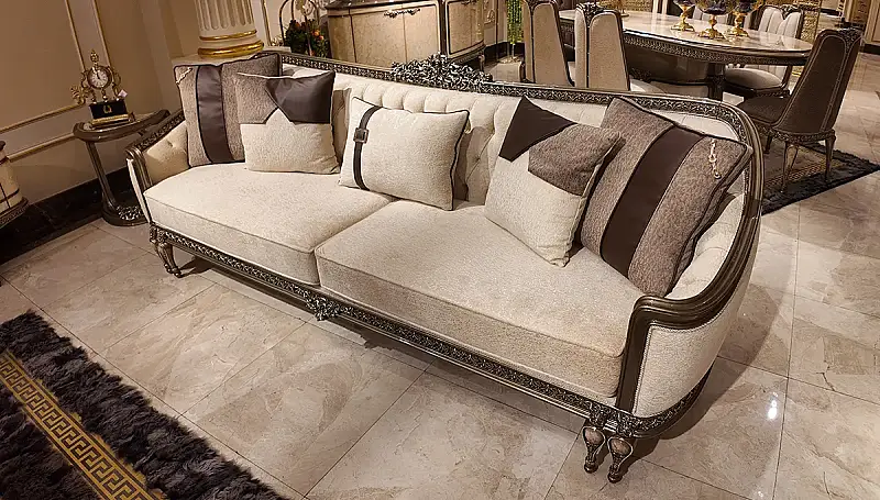 Milan Cream Luxury Chesterfield Sofa