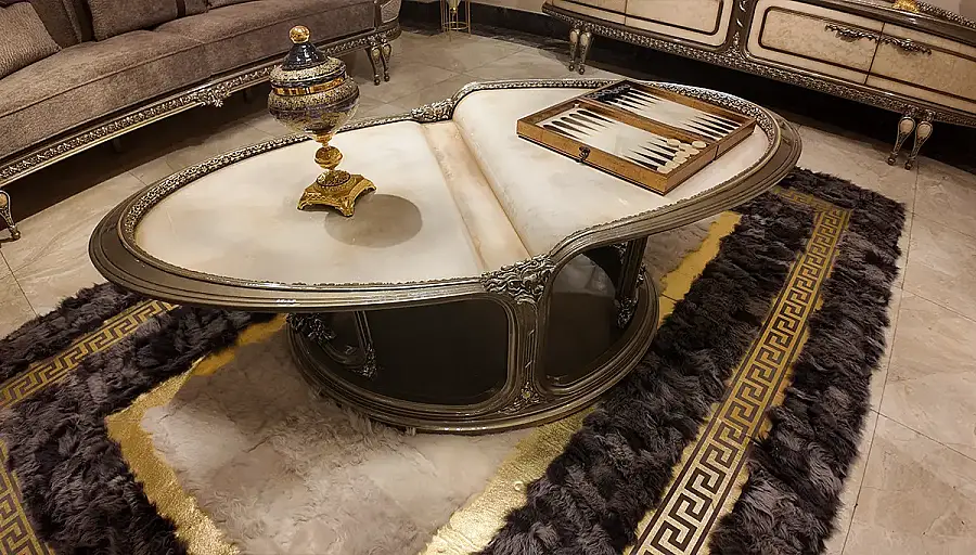 Milan Cream Luxury Coffee Table - 1