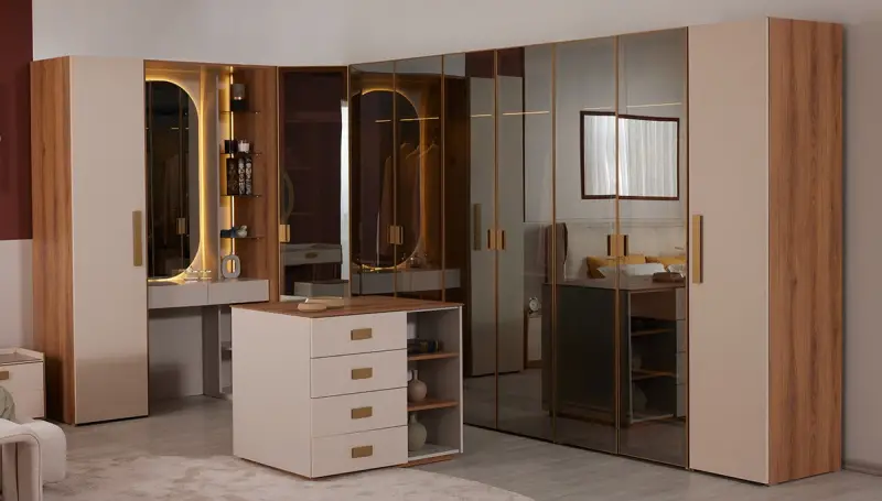 Minerva Modern Corner Wardrobe - 1