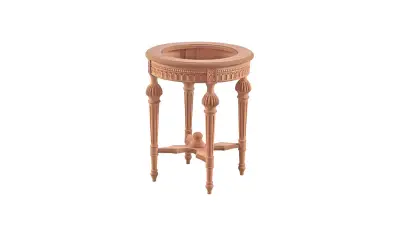 Mostera Round Wooden Plant Stand Tables