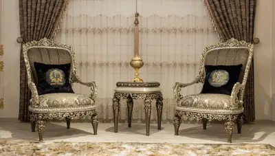 Nades Varakli Sofa Set - 3