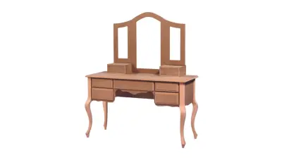 Niran Wooden Makeup Desk
