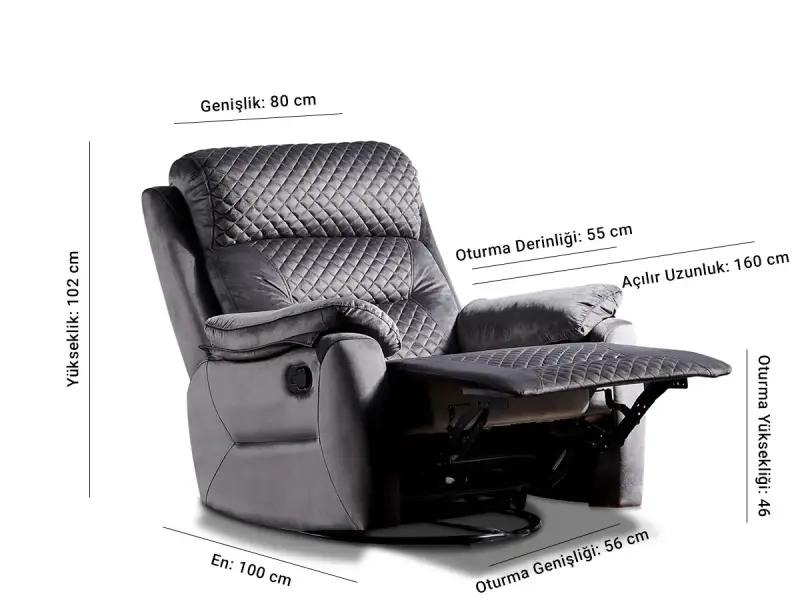 Opava Black TV Chair - 5