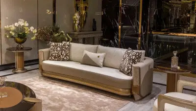 Oskar Lüks Üçlü Koltuk