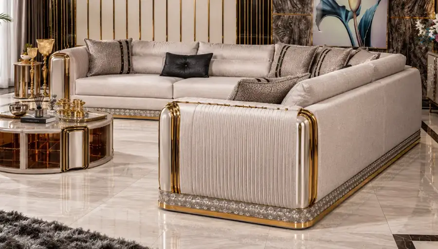 Parma Luxury Corner Sofa Set - 3