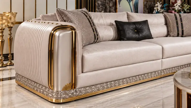 Parma Luxury Corner Sofa Set - 4
