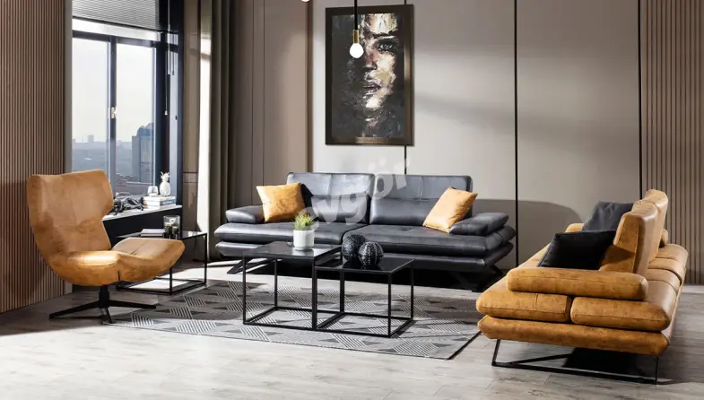 Perlo Mekanizmali Sofa Set - 1