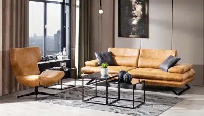 Perlo Mekanizmali Sofa Set - 2