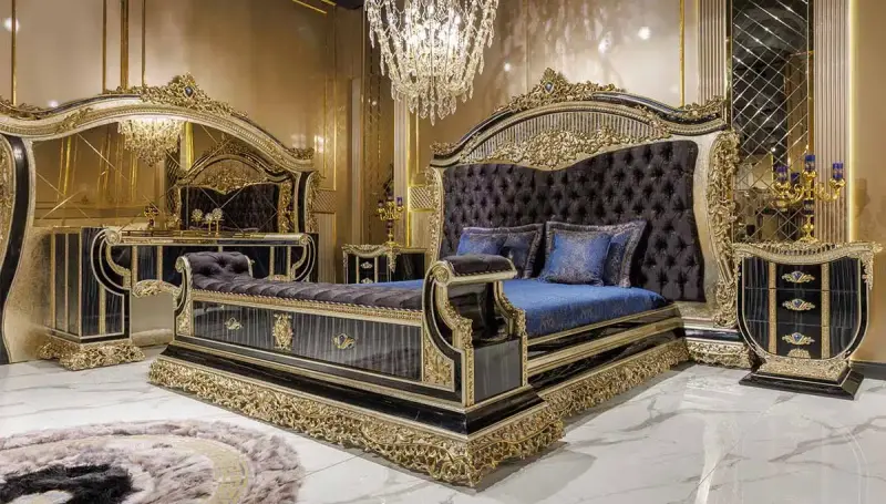 Prenses Mavi Klasik Yatak Odası - 2