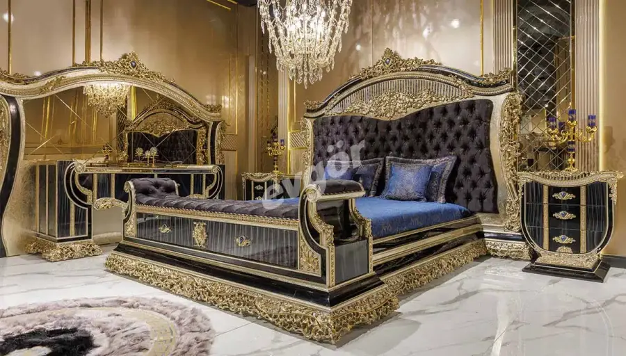 Prenses Mavi Klasik Yatak Odası - 2