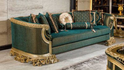 Prenses Yeşil Chester Klasik Koltuk