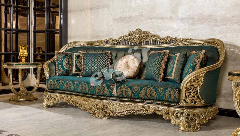 Prenses Yeşil Taçlı Klasik Koltuk - 1