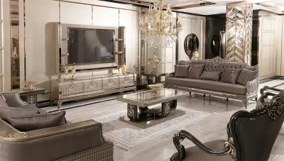 Rabio Art Deco Sofa Set - 3