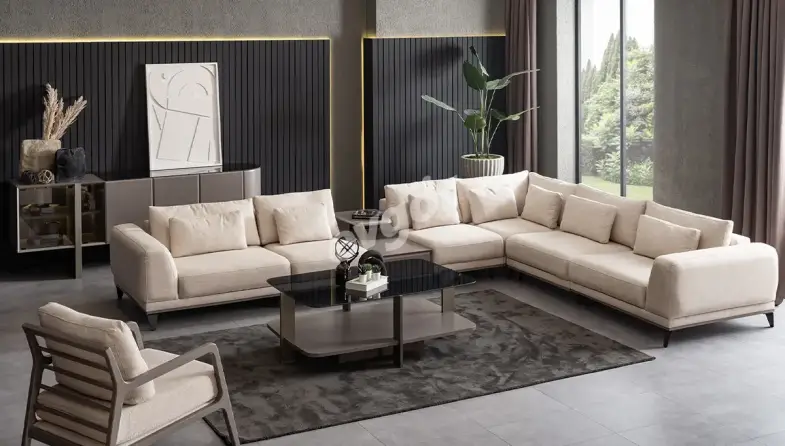 Rebeca Modern Sectional Sofa Set - 1