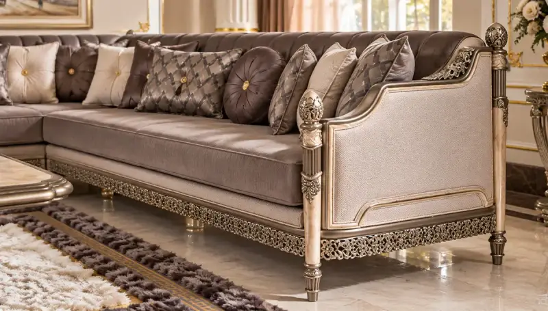 Riga Luxury Corner Sofa Set - 3