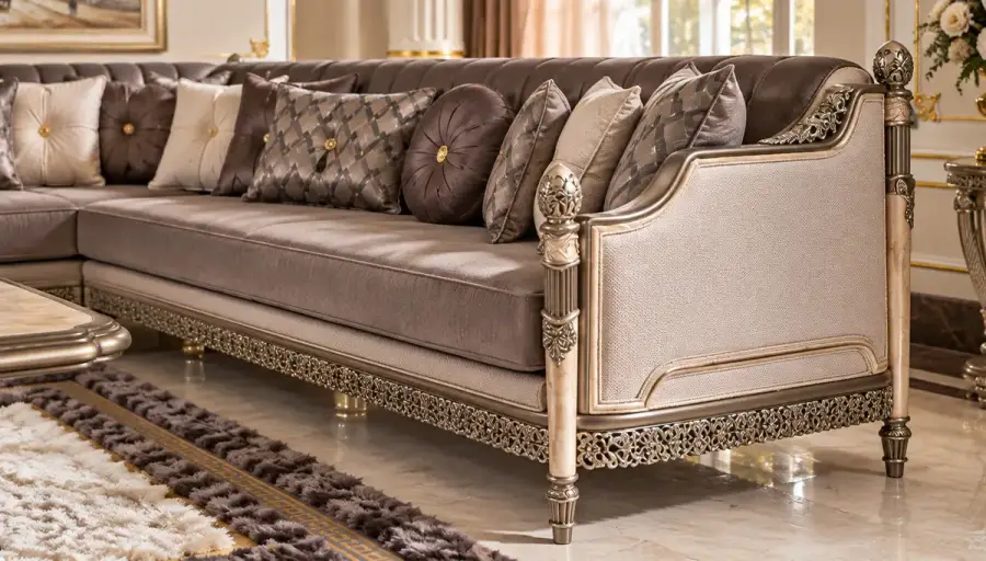 Riga Luxury Corner Sofa Set - 3