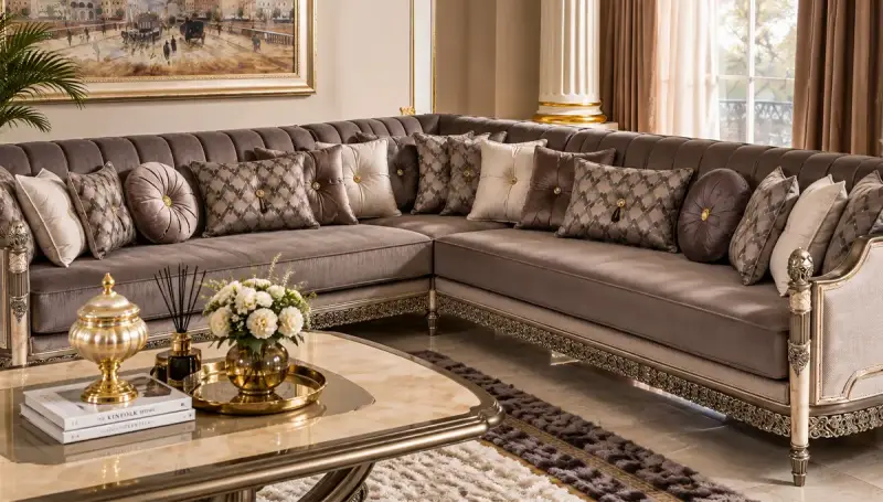 Riga Luxury Corner Sofa Set - 4