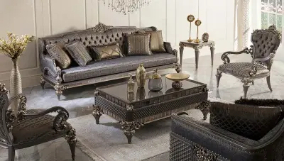 Rivesa Art Deco Sofa Set - 2