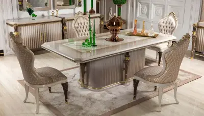 Truva Krem Lüks Yemek Odası - 2