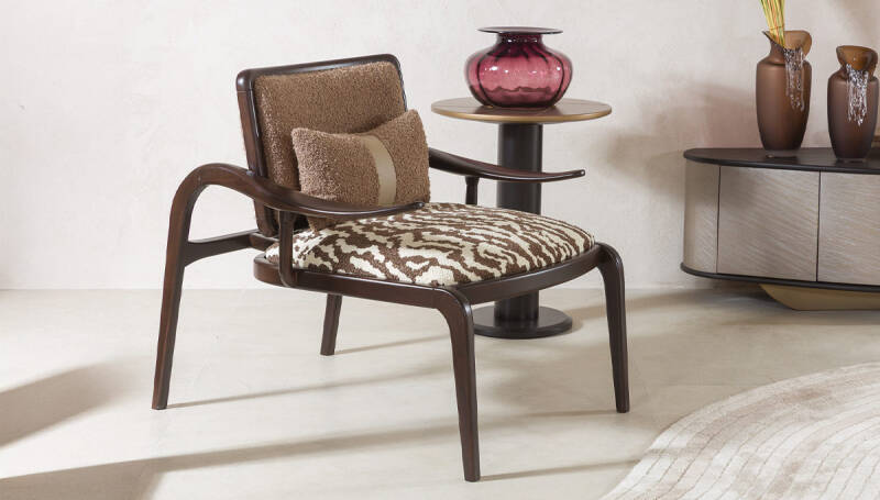 Rossi Lüks Ahşap Berjer