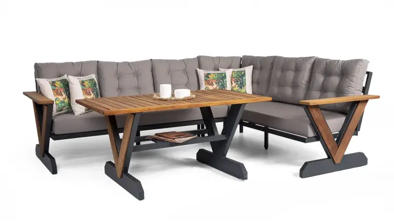 Ruzgar Garden Corner Set