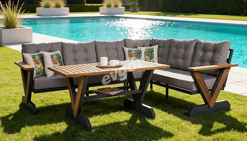 Ruzgar Garden Corner Set