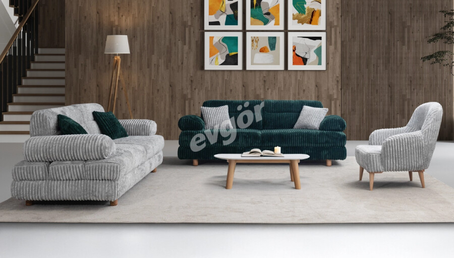 Safir Yeşil Modern Koltuk Takımı