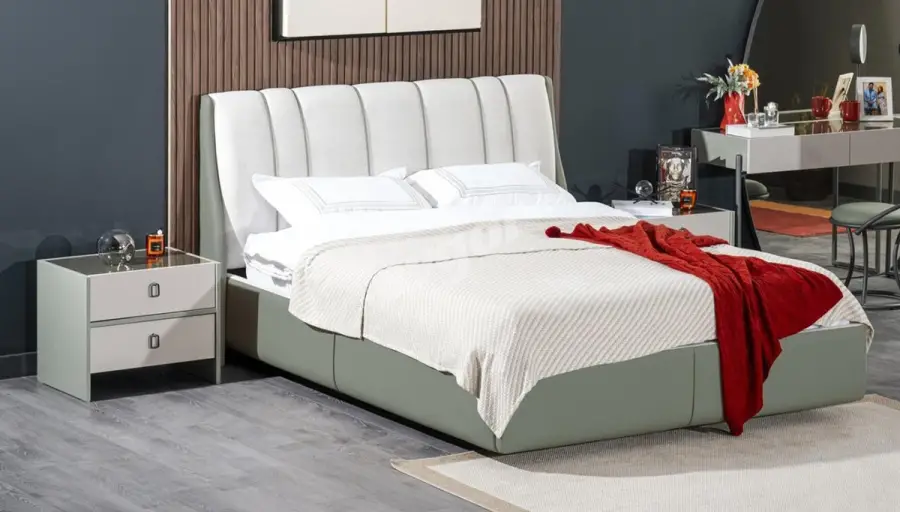 San Marino Modern Bed Frame with Storage (160x200) - 1