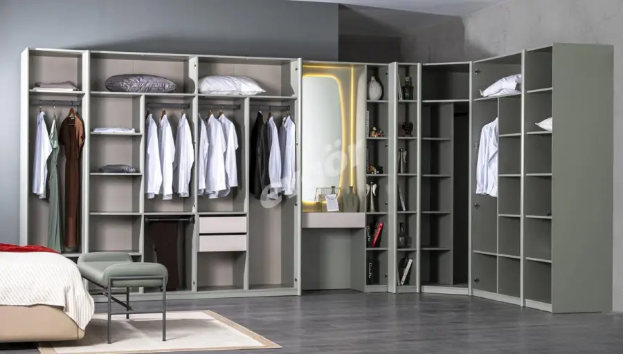 San Marino Modern Corner Wardrobe - 2