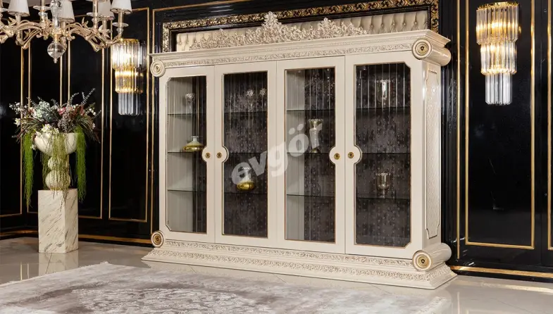 Saraylı Krem Klasik Vitrin - 1