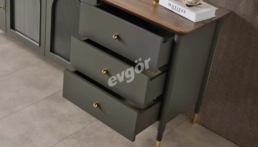 Sarina Antrasit Modern Yemek Odası - 3