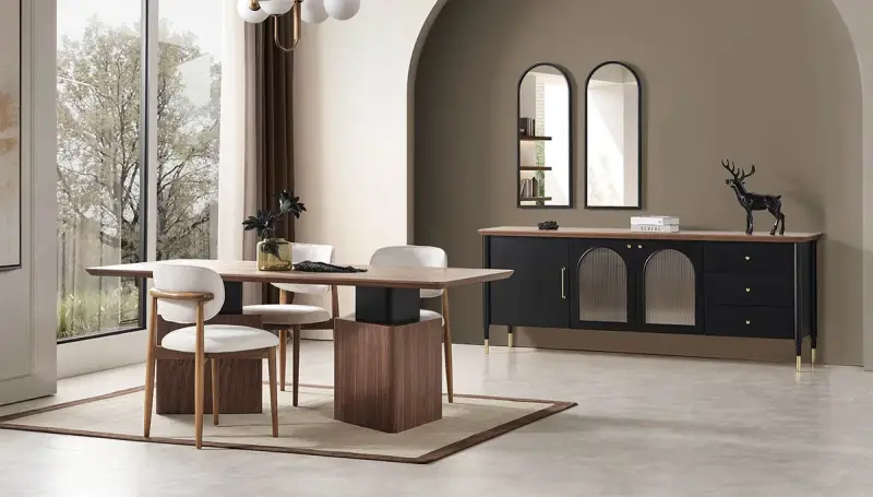 Sarina Siyah Modern Yemek Odası - 1