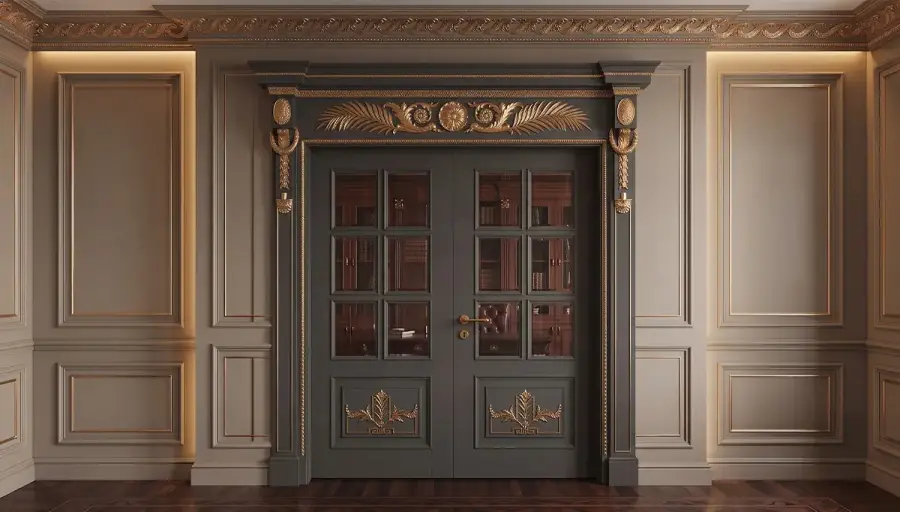 Seçkin Classic Double-Leaf Decorative Door - 3