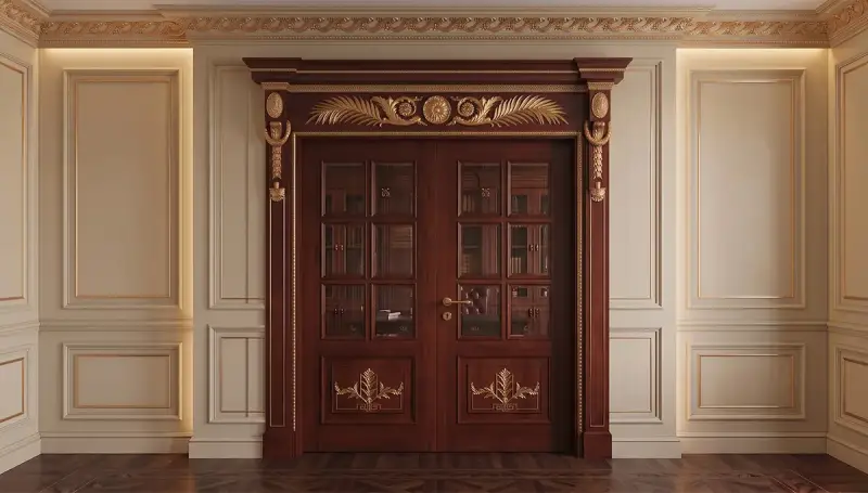 Seçkin Classic Double-Leaf Decorative Door - 4