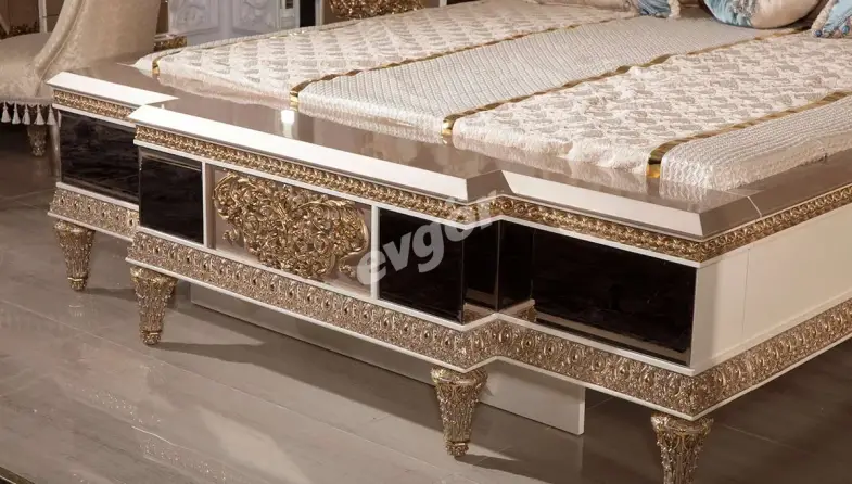 Selçuklu Krem Klasik Yatak Odası - 5