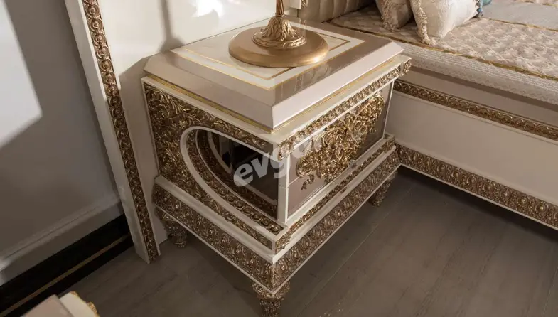 Selçuklu Krem Klasik Yatak Odası - 6