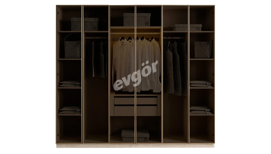 Seren Modern Gardırop (6 Alüminyum Kapak)