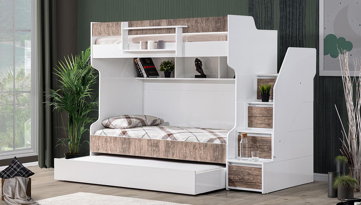 Serna Yavrulu Kahverengi Bunk