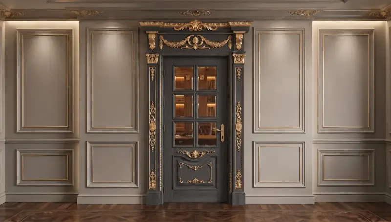 Sezgi Classic Crowned Decorative Door - 3